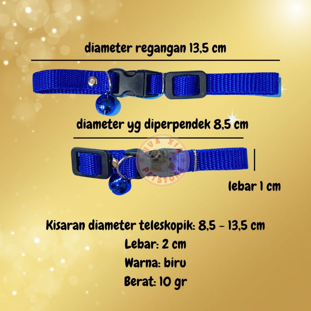 Silvisedut Kalung Kucing Anjing Lonceng Kerincing