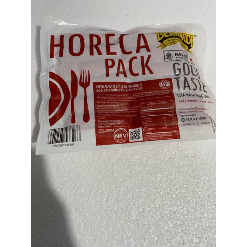 

Sosis Sapi Horeca Pack Premium 500 Gram