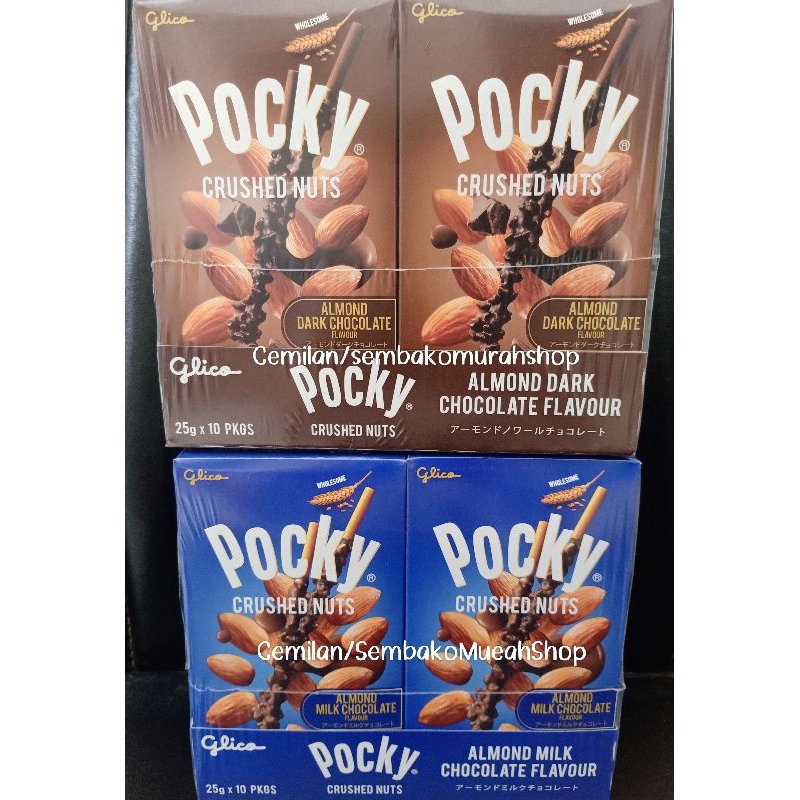 

Pocky crushed nut Almond milk chocolate 25g 1pack isi 10pcs