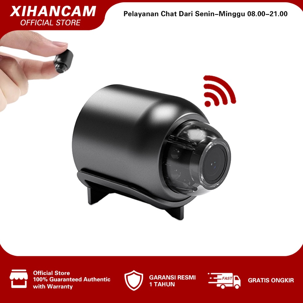 MURAH MERIAH XIHANCAM 3MP Hidden Camera CCTV Mini Tersembunyi Spy Cam Infrared Kamera Pengintai Mini