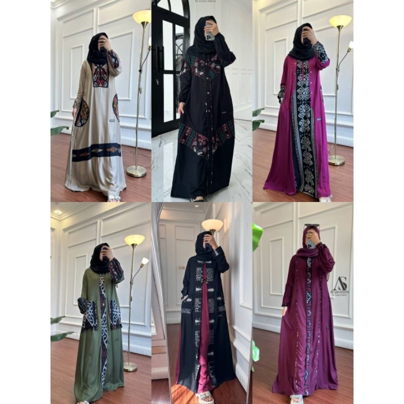 DRESS ANJANI STORE  TWILL UNIQLO MIX TROSO