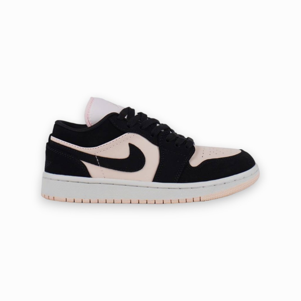 NIKE AIR JORDAN 1 LOW BLACK GUAVE ICE FULL TAG BARCODE BAHAN SUEDE LEATHER SIZE: 36/37/38/39/40 GRAT