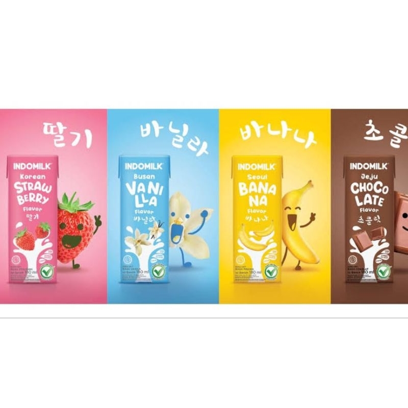 

SUSU INDOMILK KOREAN SERIS UHT 180ml