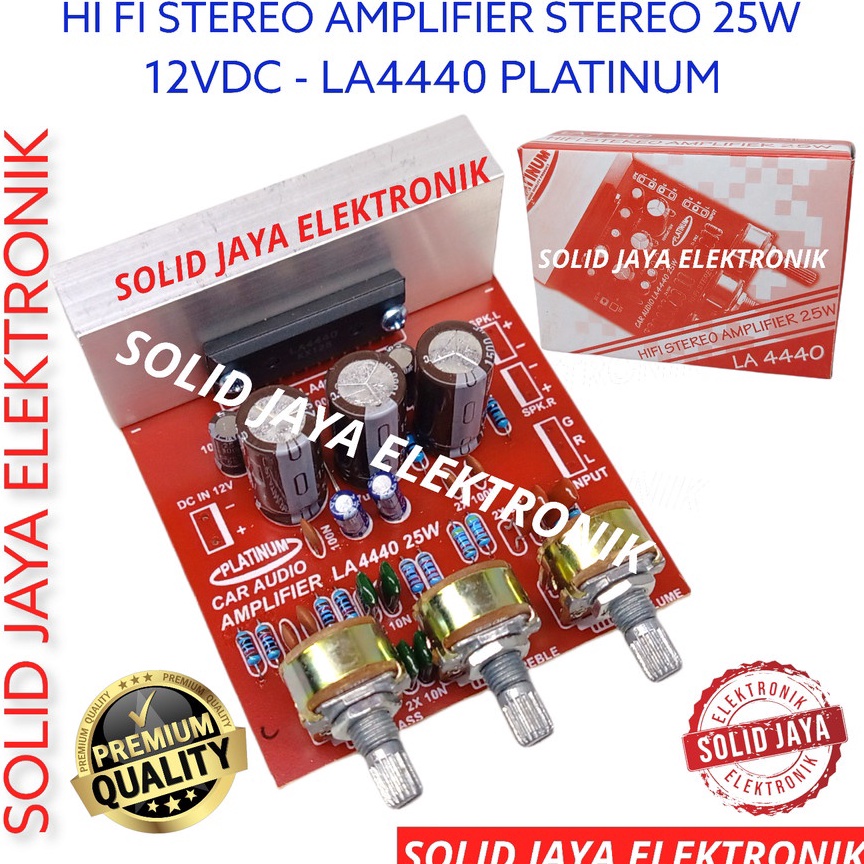 LANGSUNG ORDER KIT POWER SPEAKER AKTIF 12V DC STEREO AMPIFIER 25W 12 V VOLT PLUS TONE CONTROL 3 POTE