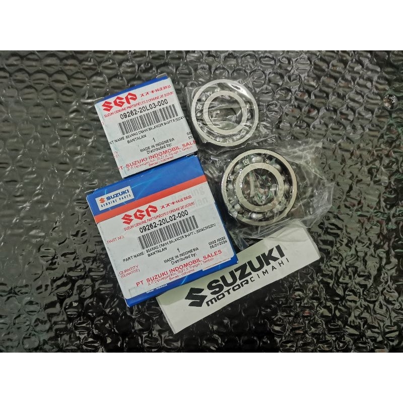 BEARING CRANK BEARING BALANCER BAGIAN KIRI 6204 & KANAN 6004 SATRIA FU KARBU ORIGINAL