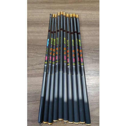 Murah tegek import heng sheng 98 carbon tegek wader uceng microfishing tanago lentur 37 ruas 37cm QI