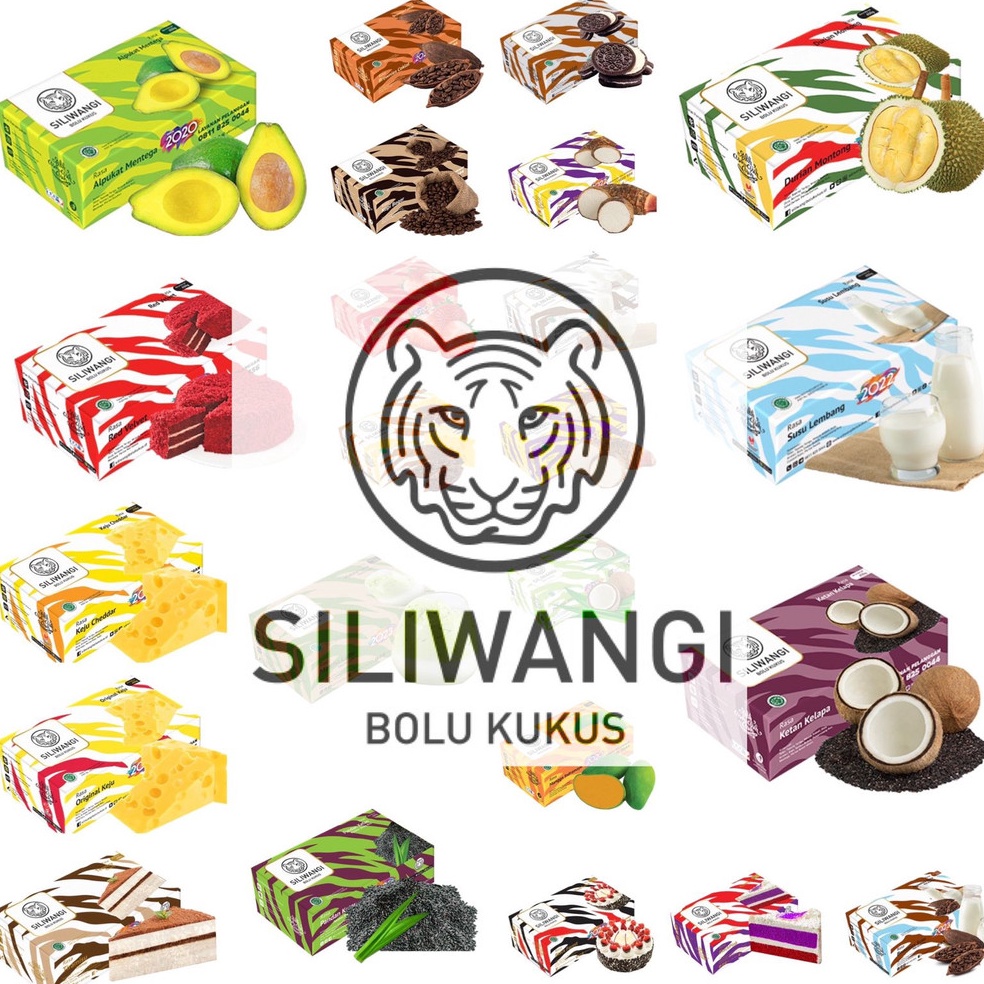 

YGK497 Ready Stok Siliwangi Bolu Kukus Oleh Oleh Khas Bumi Pasundan 12 rasa