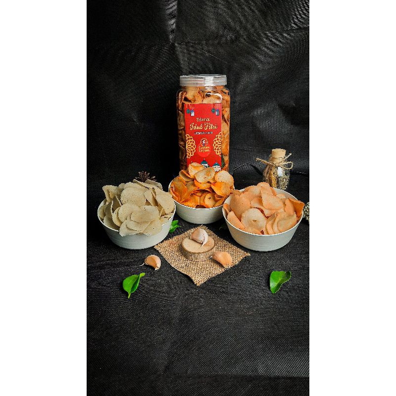 

keripik Moring/cimol kering/moring/edisi lebaran/500g/kemasan toples/cemilan lebaran