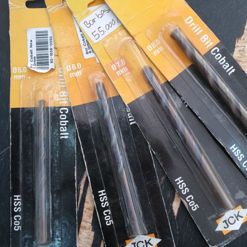 Mata bor cobalt hss / Mata bor besi cobalt 5mm / mata bor besi cobalt 6mm / mata bor besi cobalt 7mm
