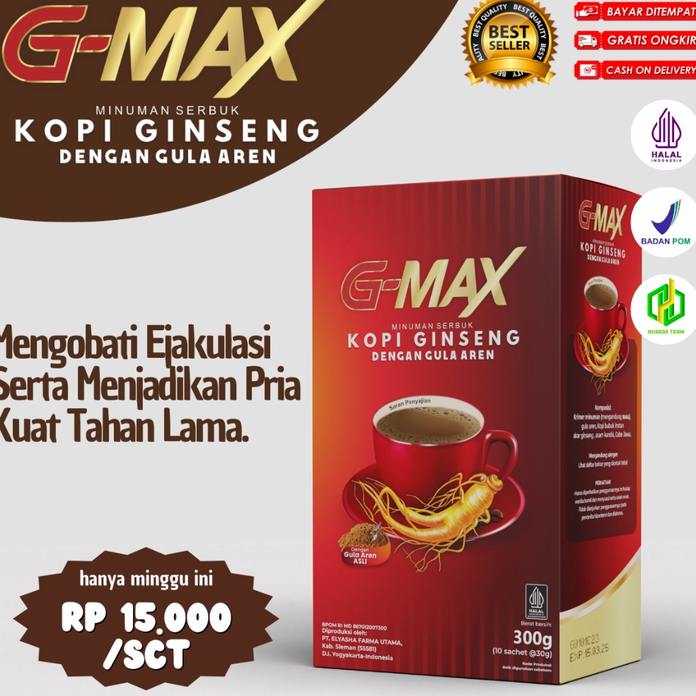 

IJP736 STAR GMAX Kopi Gingseng gula aren Pria Kopi Kuat Tahan Lama Penambah Stamina Durasi Pria sudah bpom