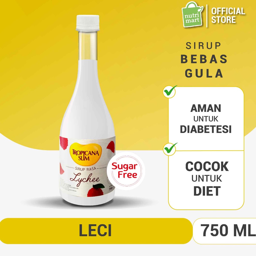 

BVV633 Tropicana Slim Sirup Leci 75 ml Syrup Bebas Gula Lychee