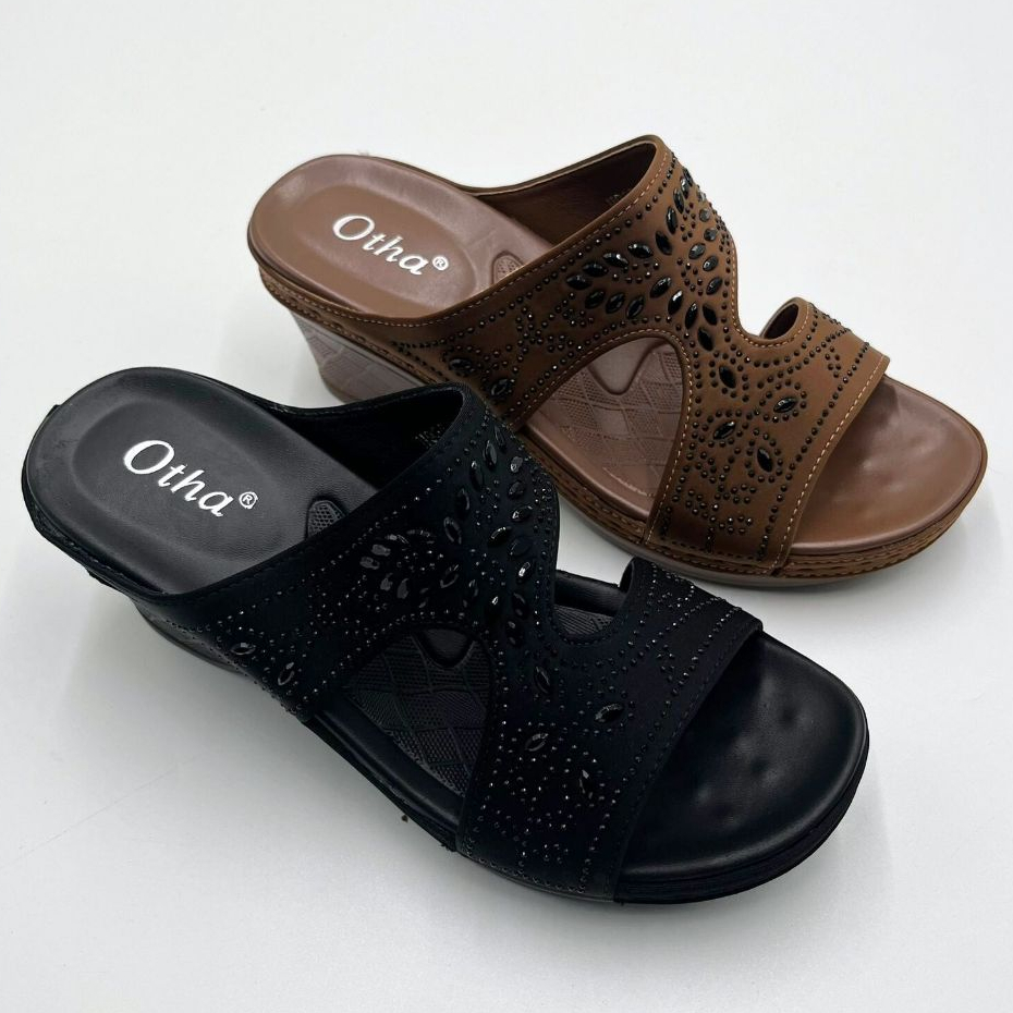 Otha Shoes - Wedges Sandal Wanita - H935 OWK Tinggi HAK  -+ 5CM