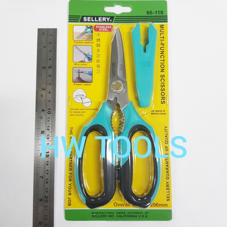

Diskon GUNTING SERBAGUNA STAINLESS STEEL MULTIFUNCTION SCISSORS SELLERY 66118 54