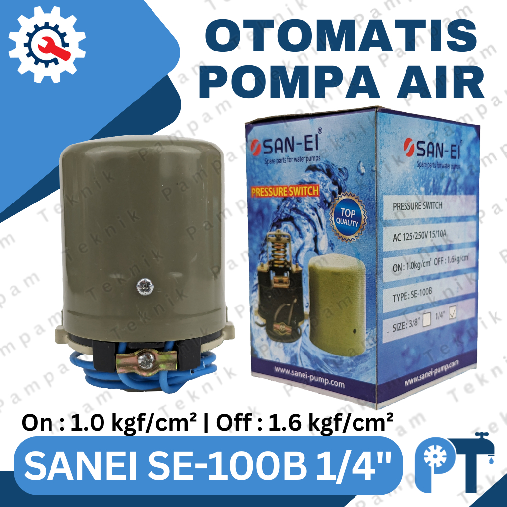 Otomatis Sanei 1/4 inch - Pressure switch pompa air San ei drat dalam 1/4"