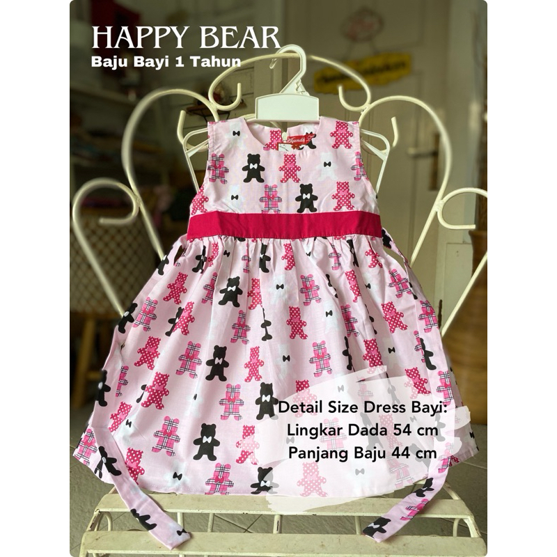 Baju Anak Perempuan 1 Tahun | Dress Bayi Perempuan 1 Tahun