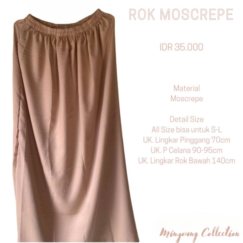 Rok Moscrepe / Rok Kuliah / Rok Bahan Halus