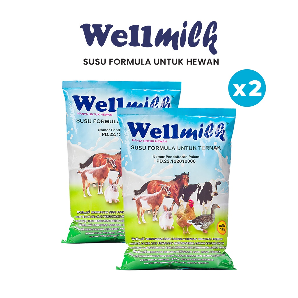 Susu Formula Untuk Hewan Wellmilk Paket 2KG