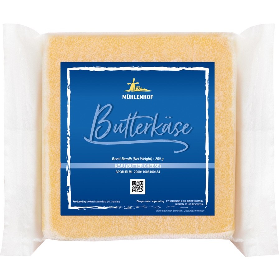 

Butterkäse Butter Cheese Keju Mentega Muhlenhof 250gr