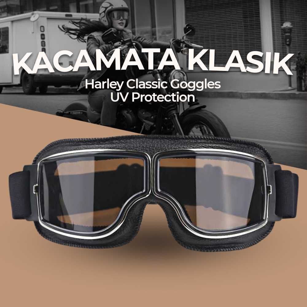 kacamata motor klasik uv protection