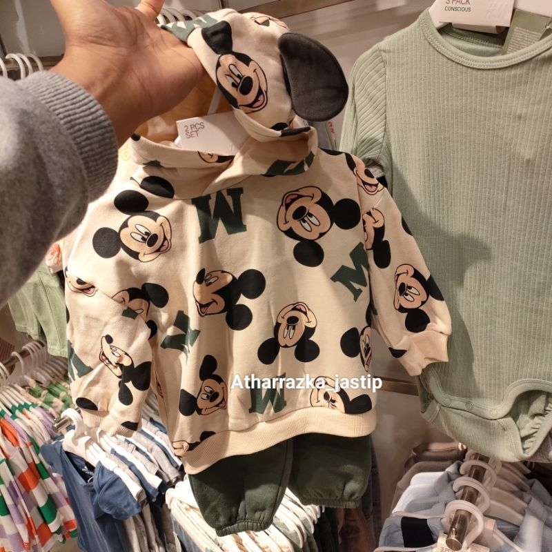 Hoodie H&M Baby Sett Mickey jastip jasa titip