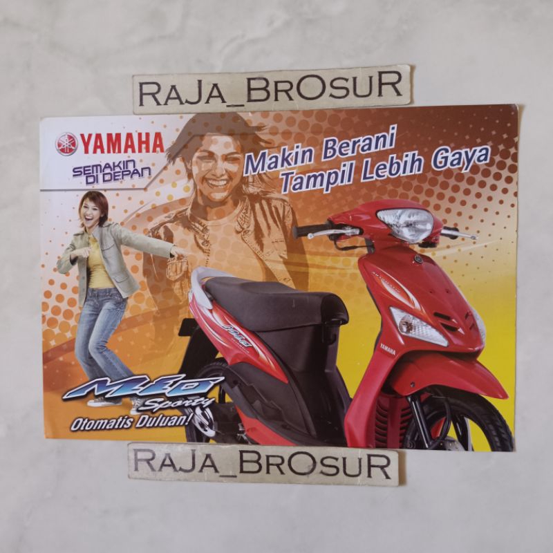 Poster brosur katalog flyer Yamaha Mio Sporty 2007