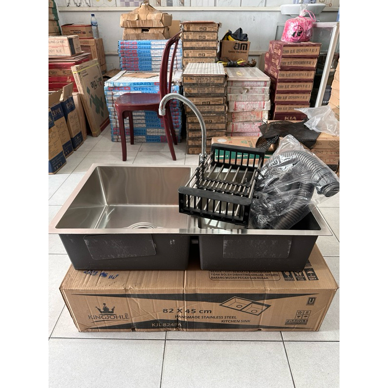 Kitchen sink/bak cuci piring 2 lubang