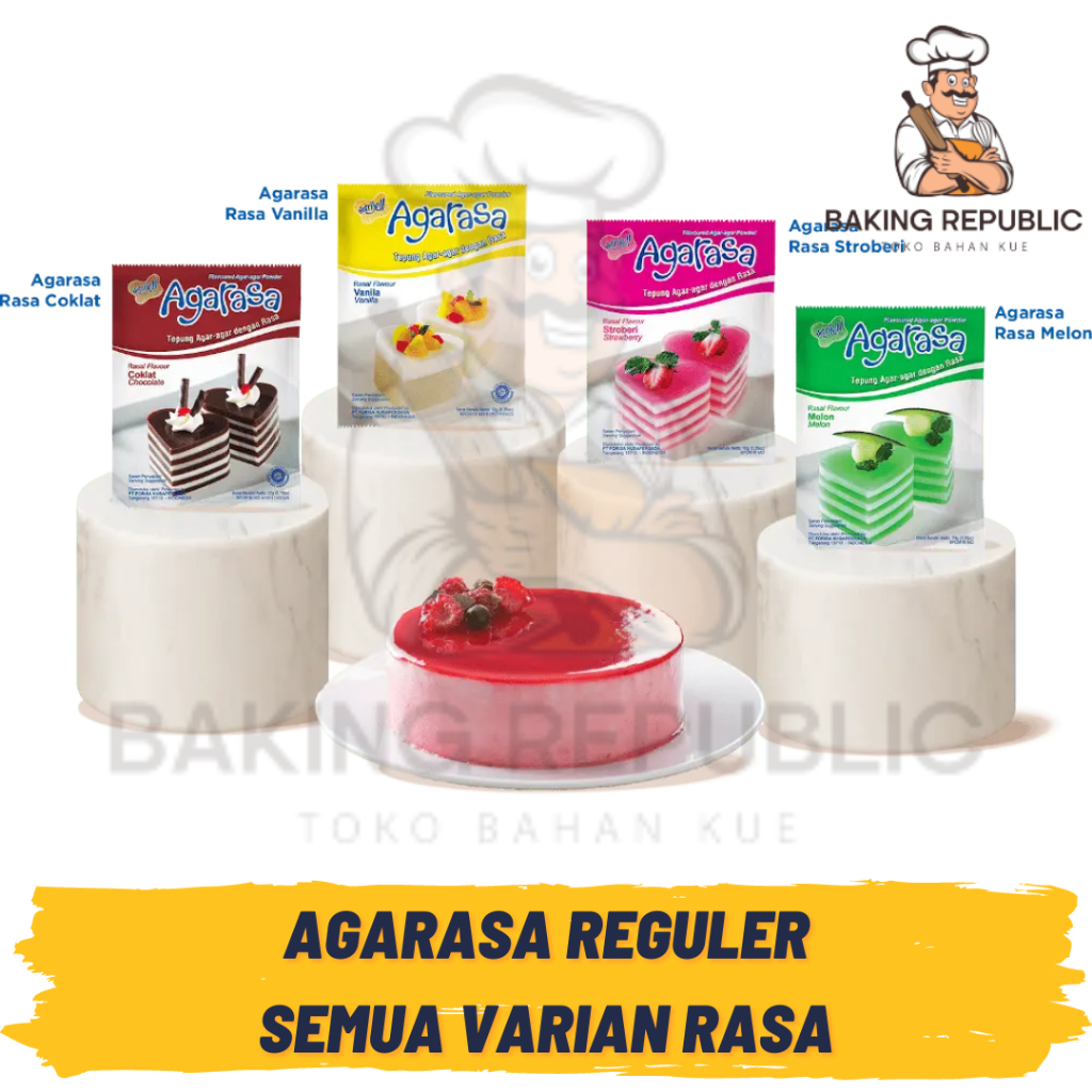 

AGARASA | AGAR AGAR PUDDING JELLY 100 GR | ALL VARIAN RASA