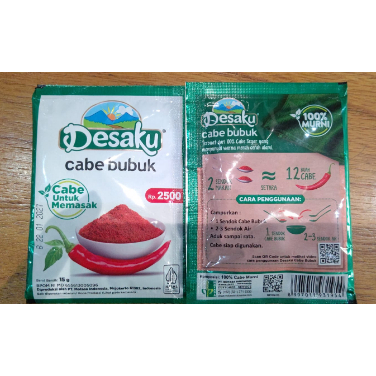 

Cabe Bubuk Desaku 15 gr