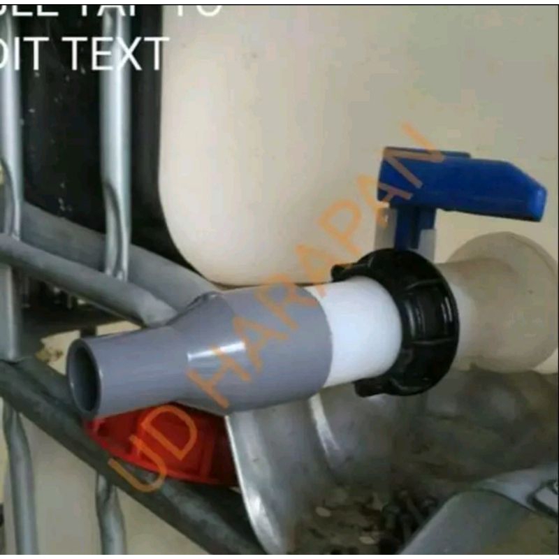 Fitting /ball valve IBC TANK 1000 liter output 2 inci