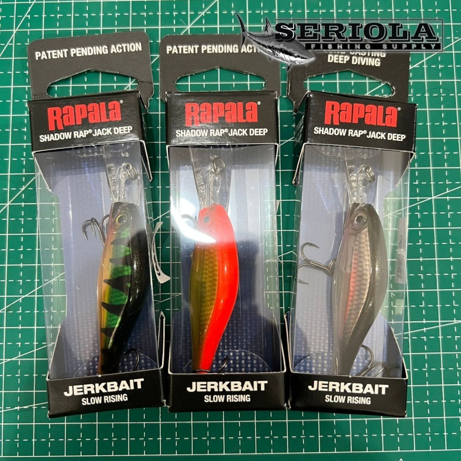 UMPAN LURE MINNOW RAPALA SHADOW RAP JACK DEEP SLOW RISING 5CM 6G