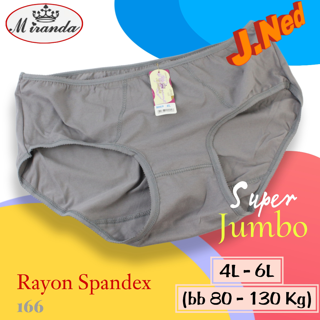 A166 Miranda Celana Dalam Wanita Jumbo Size 4L 5L 6L (BB 85 - 130 Kg)