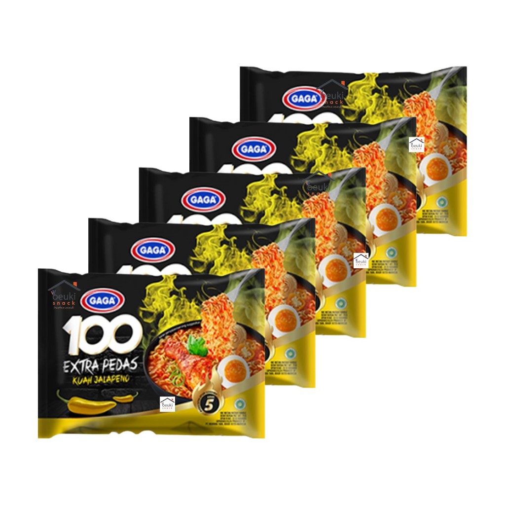 

5PCS Gaga 100 Extra Pedas Kuah Jalapeno Lezat dan Gurih