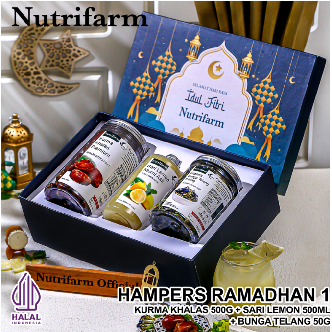 

Nutrifarm Hampers Ramadhan / Lebaran / Parcel Idul Fitri, Ied Mubarak, Ramadhan Parsel Lebaran Limited Stock / Hampers