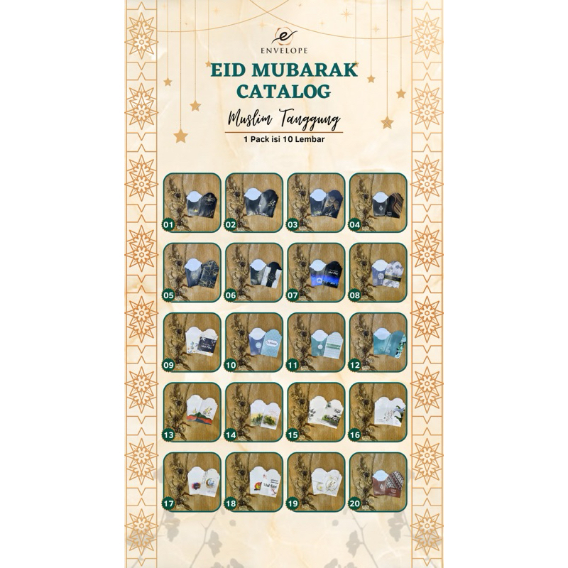 

AMPLOP IDUL FITRI / LEBARAN MOTIF MUSLIM ISI 100 LEMBAR
