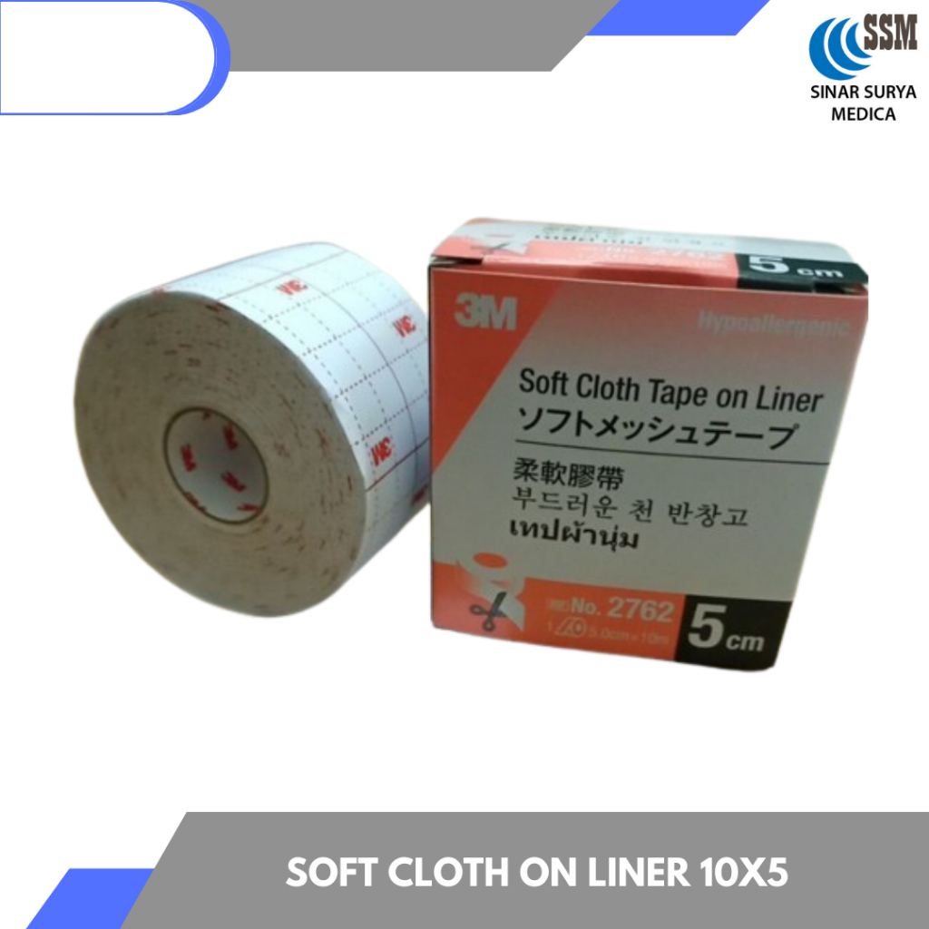 3M Soft Cloth Tape 5cm x 10m Perban Luka / penutup luka 5cm x 10m