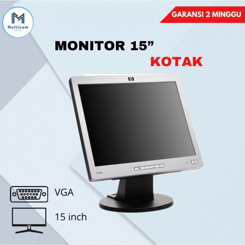 Monitor 15 inch kotak normal