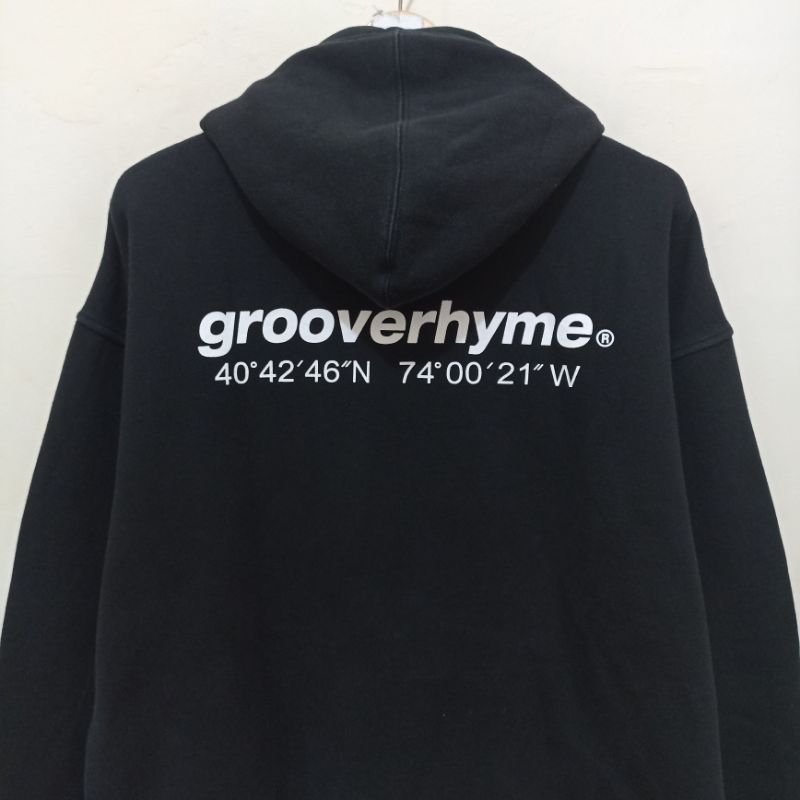 Hoodie Grooverhyme Hitam