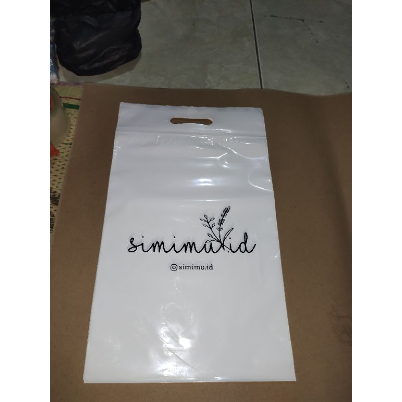 Plastik Ziplock / size 25x35+7 / Plastik Klip Plong / Plastik PE / Plastik Custom / Free Desain