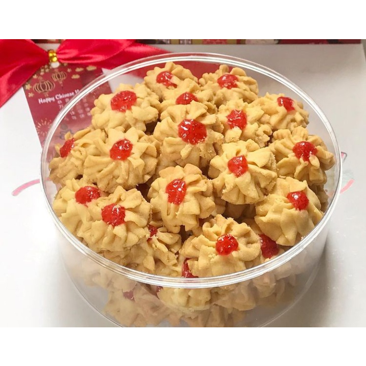 

Kue Kering Semprit Selai Strawberry Spesial 500gr