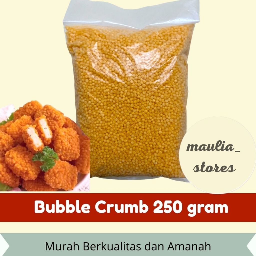 

Termurah Tepung Roti Bulat 250 gram Bubble Crumb Crispy Nugget