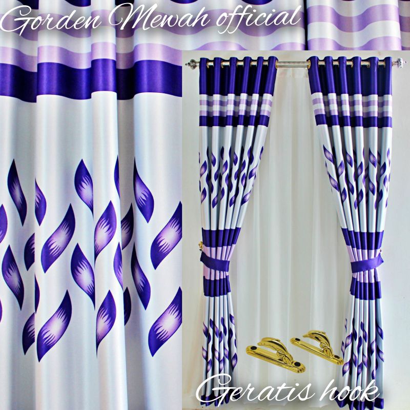 Gorden Ruang tamu mewah bahan Blackout tebal desain minimalis model semokring Terbaru