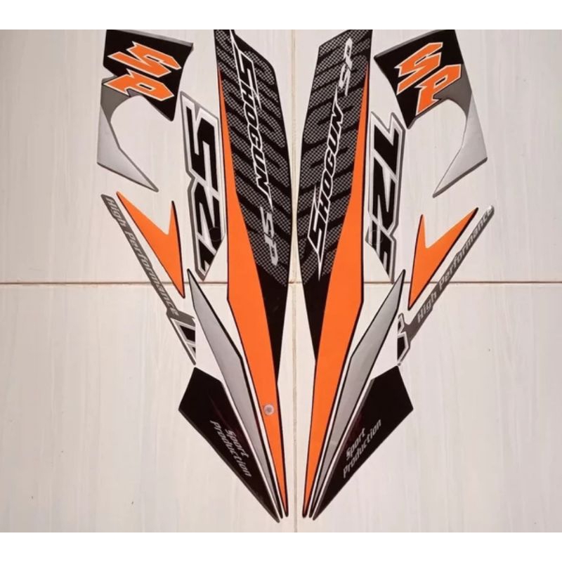 lis body / Stiker striping suzuki shogun FL 125 SP new robot abu hitam