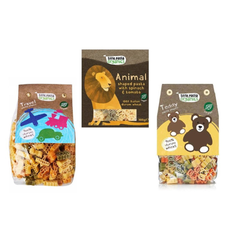 

Little Pasta Organic (Teddy / Travel / Animal) 250g