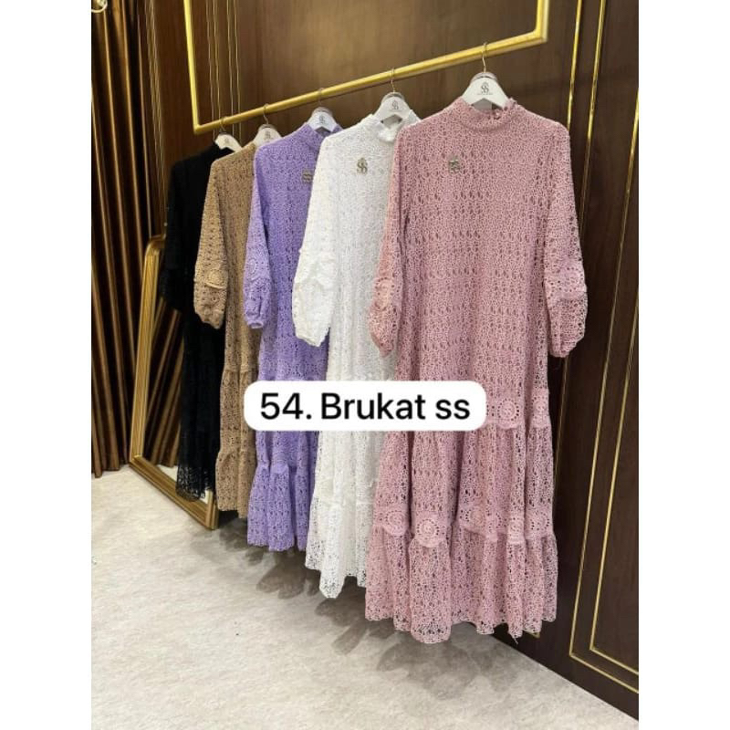 Shellasaukia Gamis brukat SS Terbaru Viral