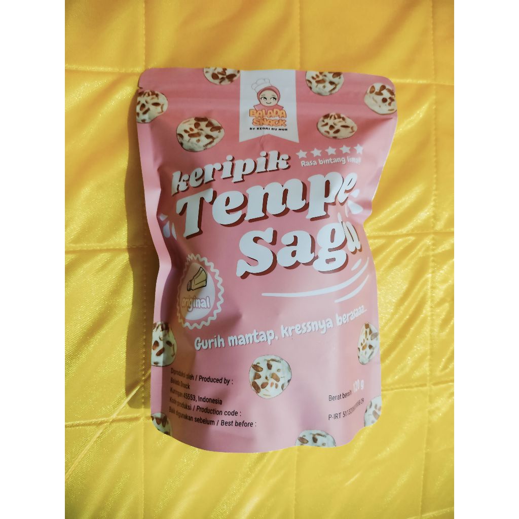 

Balada Snack Keripik Tempe Sagu Tanpa MSG Terdaftar Halal & PIRT