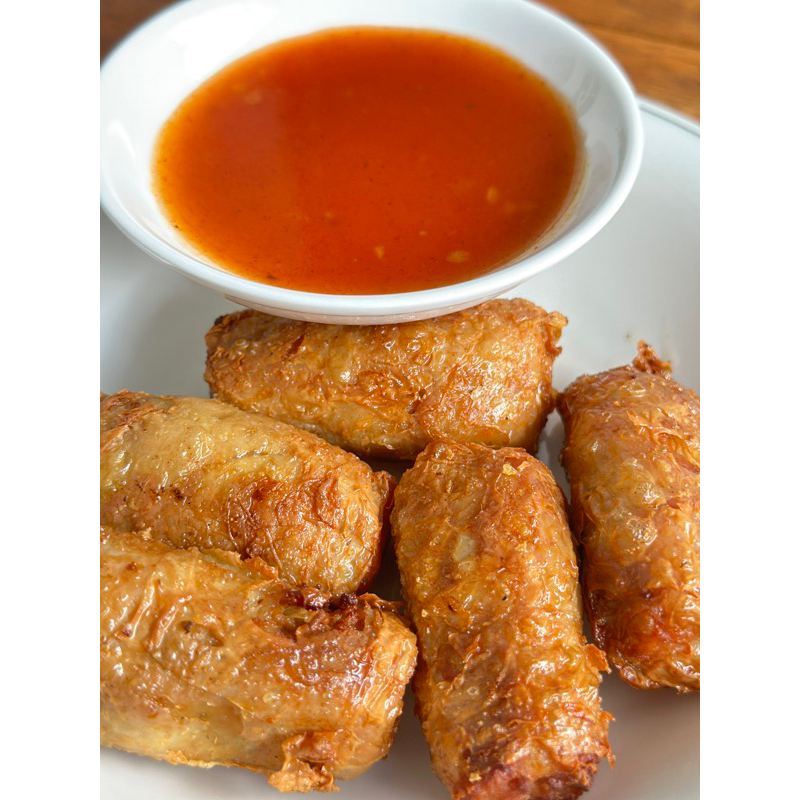 

kembang tahu isi ayam (5pcs + saus)