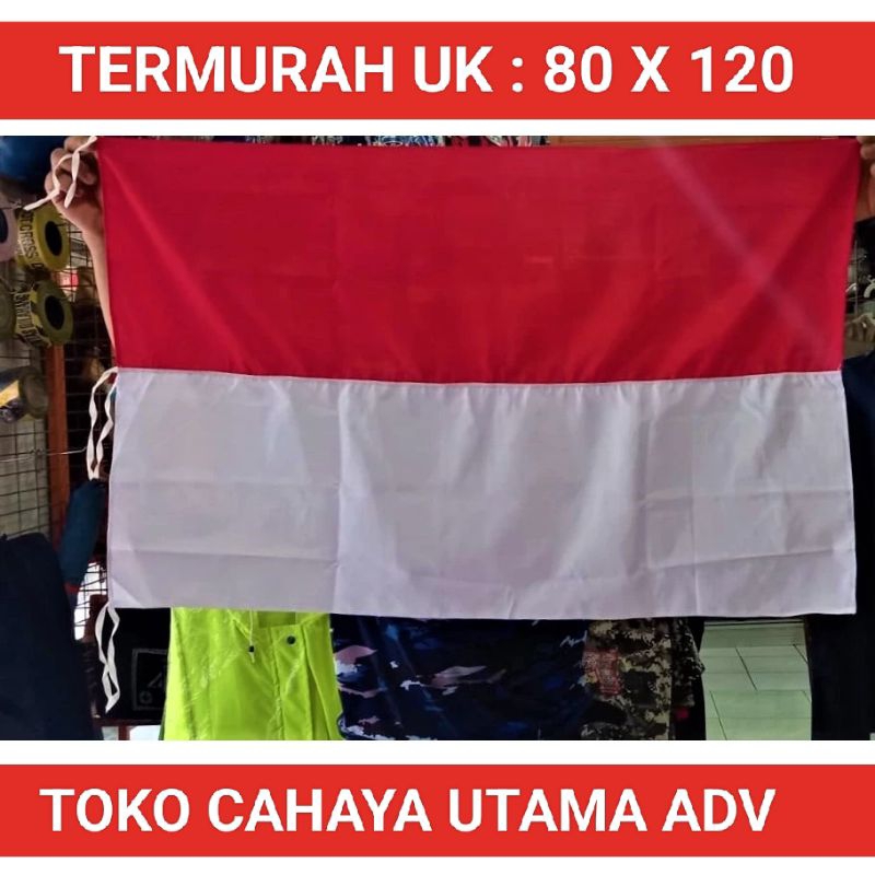BENDERA MERAH PUTIH 80 X 120 / BENDERA MERAH PUTIH MURAH / BENDERA MERAH PUTIH 80 X 120