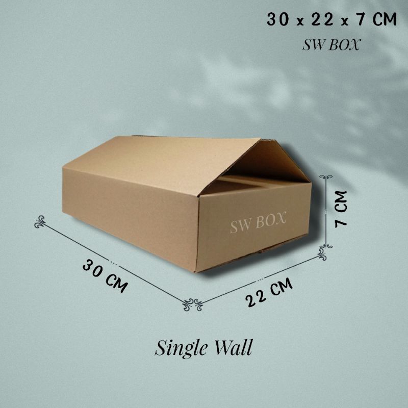 

Kardus Ukuran 30x22x7 CM Box untuk packing ST
