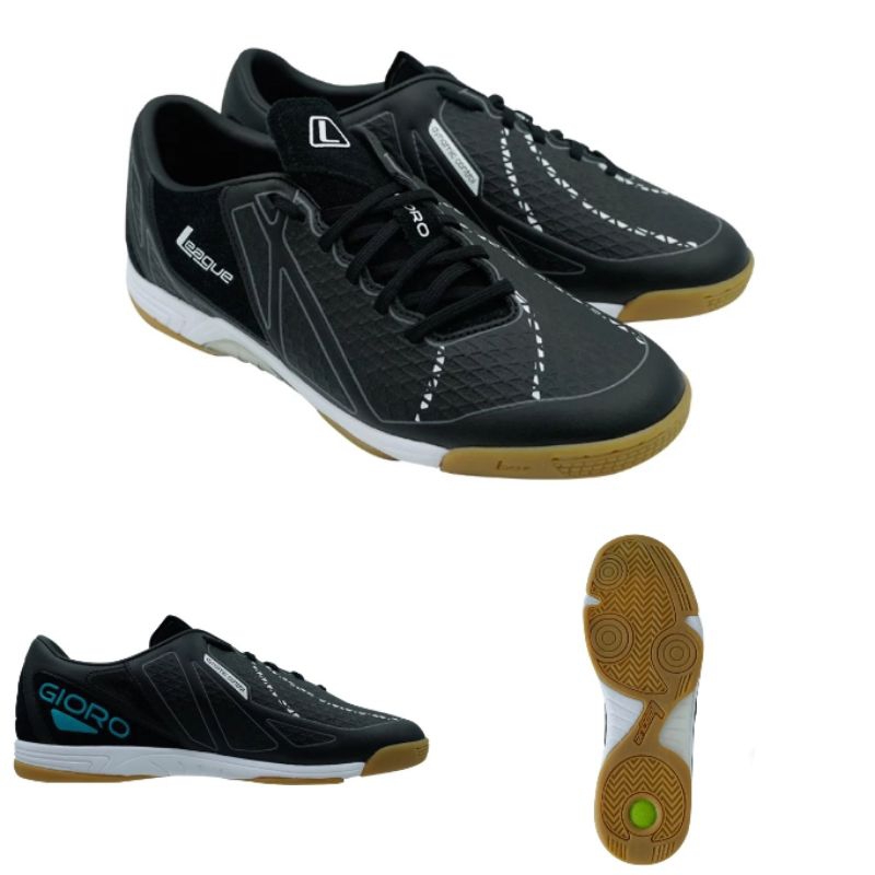 Sepatu League Futsal Hitam Gioro 3 Street Lite Original New 2024 Limited