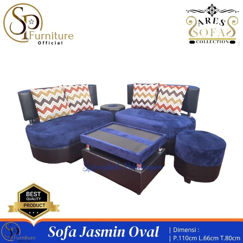 Sofa Jasmin Bulat 2121 Sofa Tamu Kursi Tamu Minimalis Modern Termurah Cirebon Tegal Pekalongan Bandu